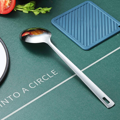 Berglander Stainless Steel Solid Serving Spoon, Non-Stick And Heat Resistant, Dishwasher Safe, Easy to Clean