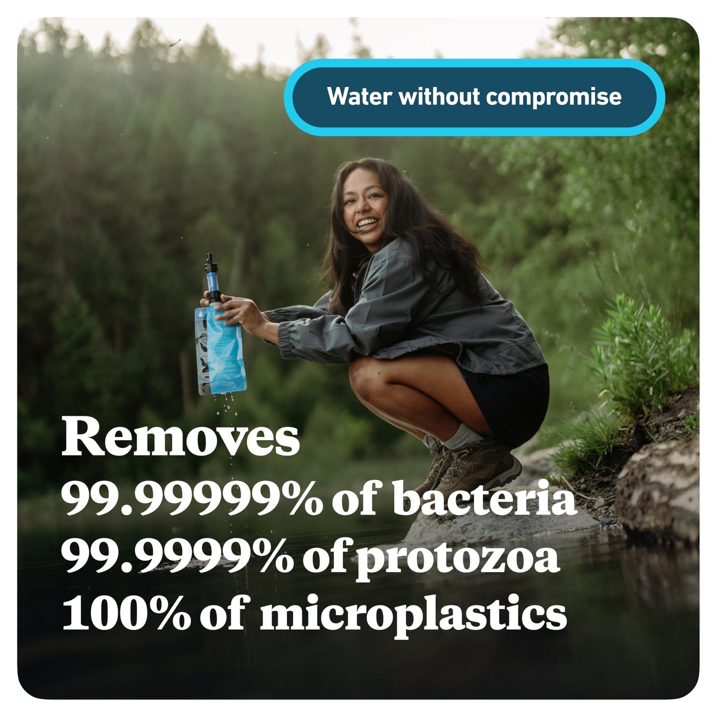 Sawyer Products SP128 Mini Water Filtration System, Single, Blue