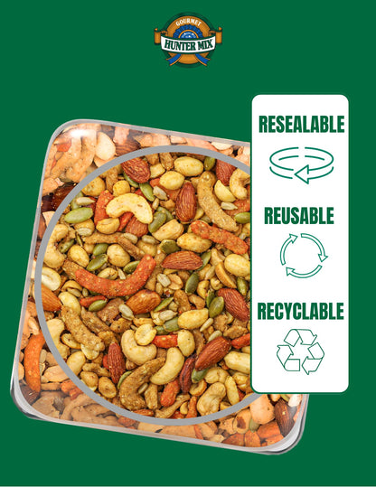 Southern Style Nuts Gourmet Hunter Bulk Trail Mix, 23 oz (Pack of 1), Sesame Sticks, Roasted Peanuts, Sunflower Kernels, Almonds, Cashews & Pepitas, Mixed Nuts, Snacks for Adults & Kids