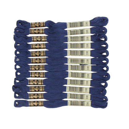 DMC 6-Strand Embroidery Cotton Floss, Navy Blue
