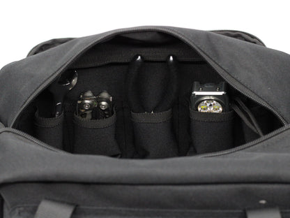 Coreflex Heavy Duty 12-Inch Multi-Purpose Tool Bag - Tactical, EDC, Range, Work Bag for Mechanics, Electricians, Carpenters, Builders, Plumbers - 12" X 7" X 7" (Black)