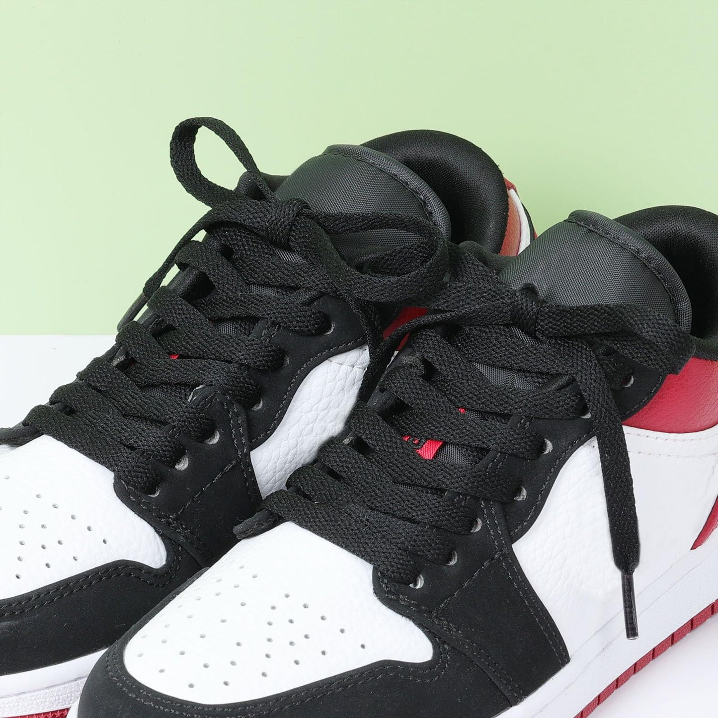 Stepace [2 Pairs Flat Shoe Laces for Sneakers 5/16" Width 30"-72" Length 26 Color Shoelaces Black 45"(114 cm)