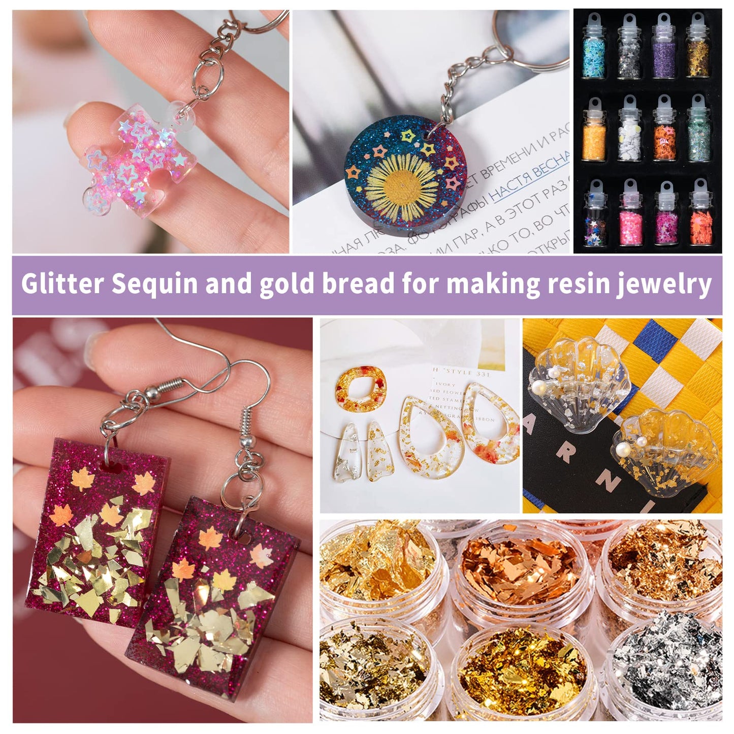 VidaRosa Quick Cure UV Resin Kit with Light - High Gloss, Transparent Casting and Doming for DIY Jewelry, Coatings, and Crafts