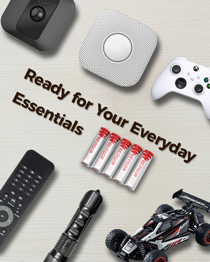 BEVIGOR Lithium Batteries AA 12Pack, 3000mAh 1.5V Double A Lithium Battery, Longer Lasting AA Batterie for Blink Smart Lock Deadbolt, Security Aralm System High-Tech Devices【Non-Rechargeable】