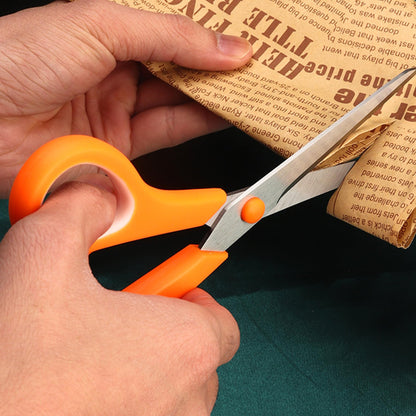 Scissors, Rkqoa 8" Adult Scissors All Purpose 6 Pack - Comfort-Grip Sharp Shears for Office School Sewing Fabric Craft Art Supplies, Teacher/Class Everyday Use, Right/Left Handles