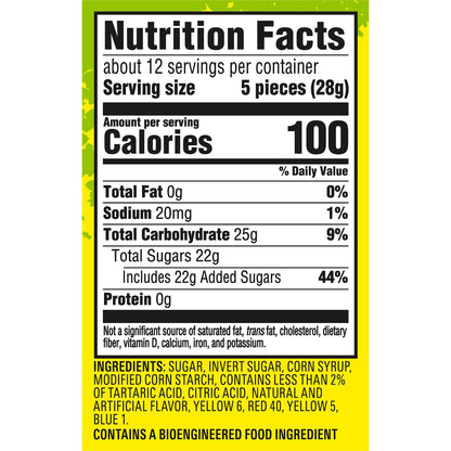 SOUR PATCH KIDS Big Kids Soft & Chewy Candy, Share Size, 12 oz