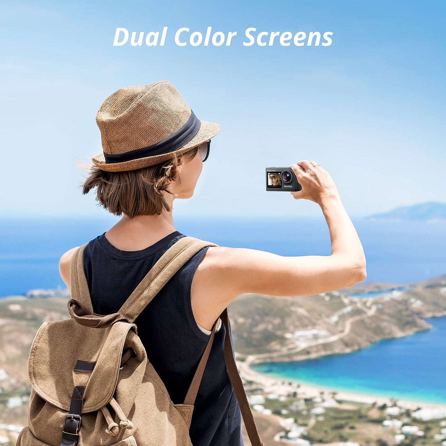 AKASO Brave 4 Pro 4K30 Action Camera with 256GB MicroSD U3 Card 131FT Underwater Waterproof Camera EIS Touch Screen Remote Control with 2x1350mAh Batteries and Helmet Accessories Kit Bundle