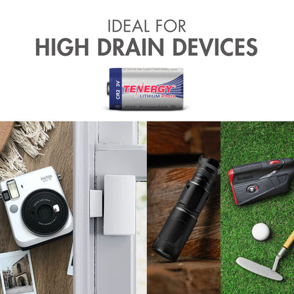 Tenergy CR2 3V Lithium Battery Non-Rechargeable PTC Protected High Performance CR2 Batteries for Flashlight, Digital Cameras, Toys, Alarm Systems, 10 Pack