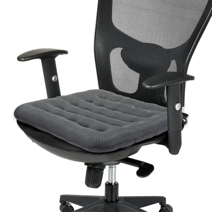 SINOSSO Excellent Support Effect Office Chair Cushion 1 Pack, Luxury Air Mesh Breathable Non-Slip Desk Computer Seat Cushion, Kitchen Dining Room Square Chair Pad (1 Count, Grey)