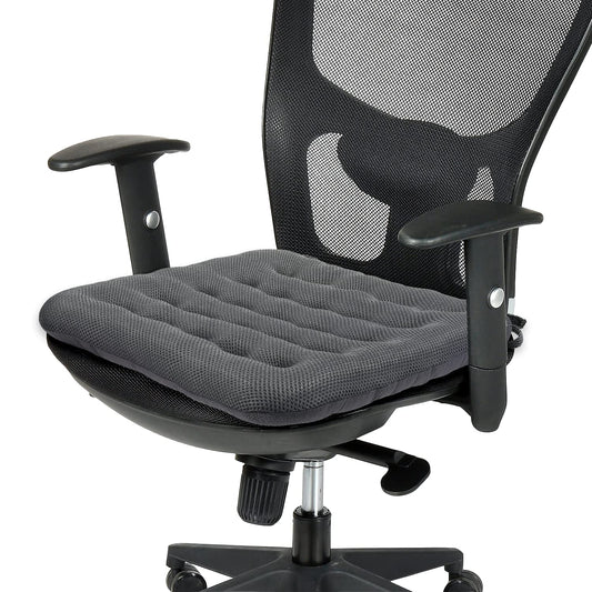 SINOSSO Excellent Support Effect Office Chair Cushion 1 Pack, Luxury Air Mesh Breathable Non-Slip Desk Computer Seat Cushion, Kitchen Dining Room Square Chair Pad (1 Count, Grey)
