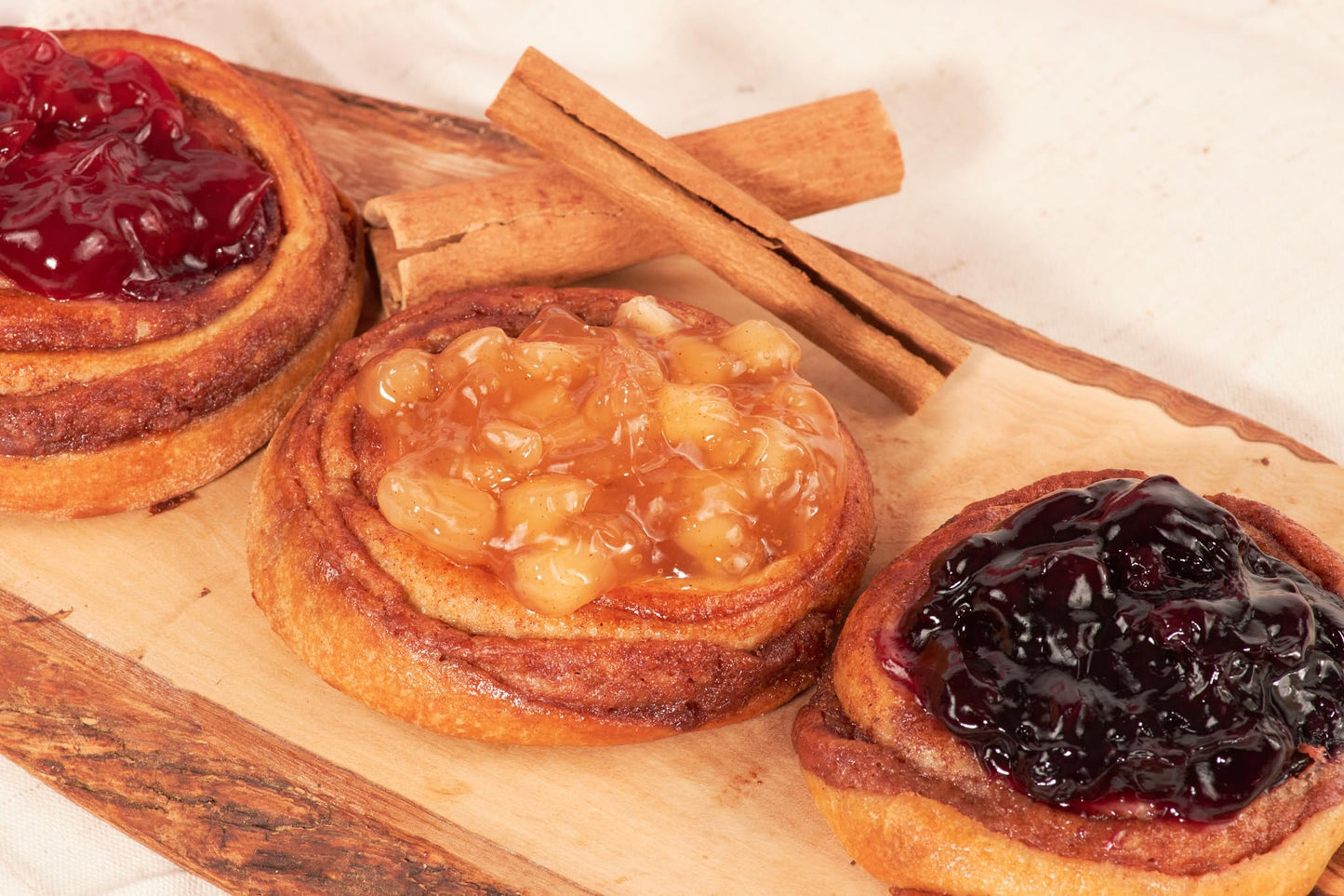 Fruit Danish Pastries | Christmas Holiday Corporate Food Gifts in Gift box |12 Individually Wrapped ASSORTED Fruit Filled Cinnamon Buns | Halloween, Thanksgiving-Stern’s Bakery