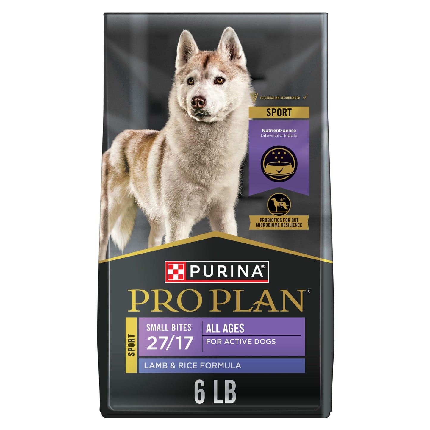 Purina Pro Plan High Protein Dog Food, Small Bites, SPORT 27/17 Lamb and Rice Formula - 6 lb. Bag
