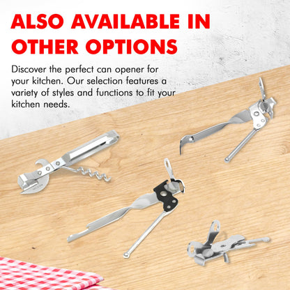 Chef Craft Select Can Opener with Tapper, 6.5 inches in length, Nickle Plated