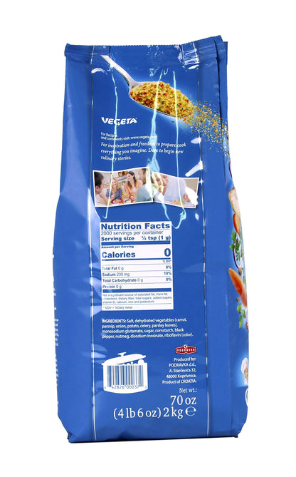 Vegeta All Purpose Seasoning and Soup Mix, 70 Ounce Bag
