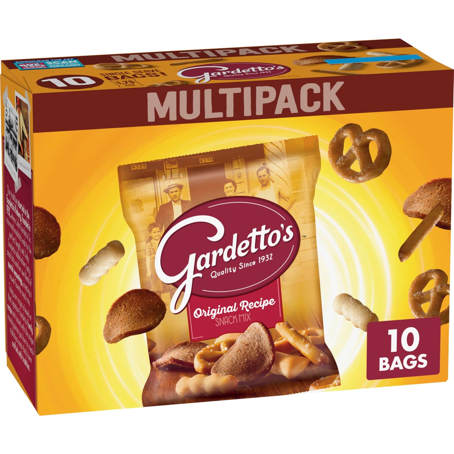 Gardetto's Original Recipe Snack Mix, Single Serve Bags Multipack, 10 Ct, 17.5 oz