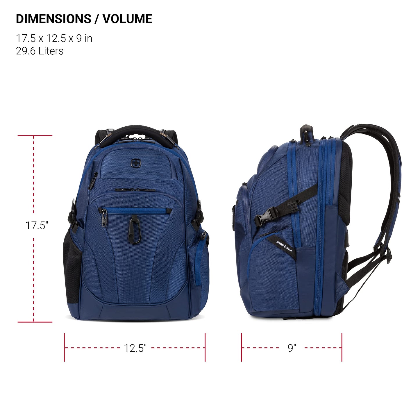 SwissGear Endure ScanSmart Laptop Backpack, Navy Ballistic, 17.75-Inch