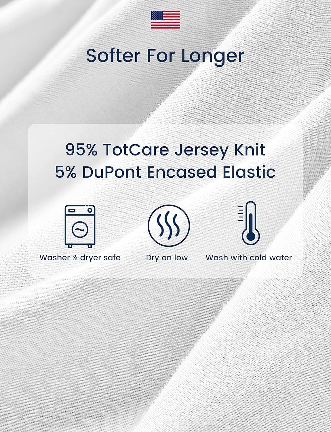 TotAha Premium Soft Pack n Play Sheets, Super Stretchy Jersey Knit Mini Crib Sheets Fitted, Silky Comfort Graco Pack and Play Mattress Sheets 2-Pack, Moon & Grey Sky