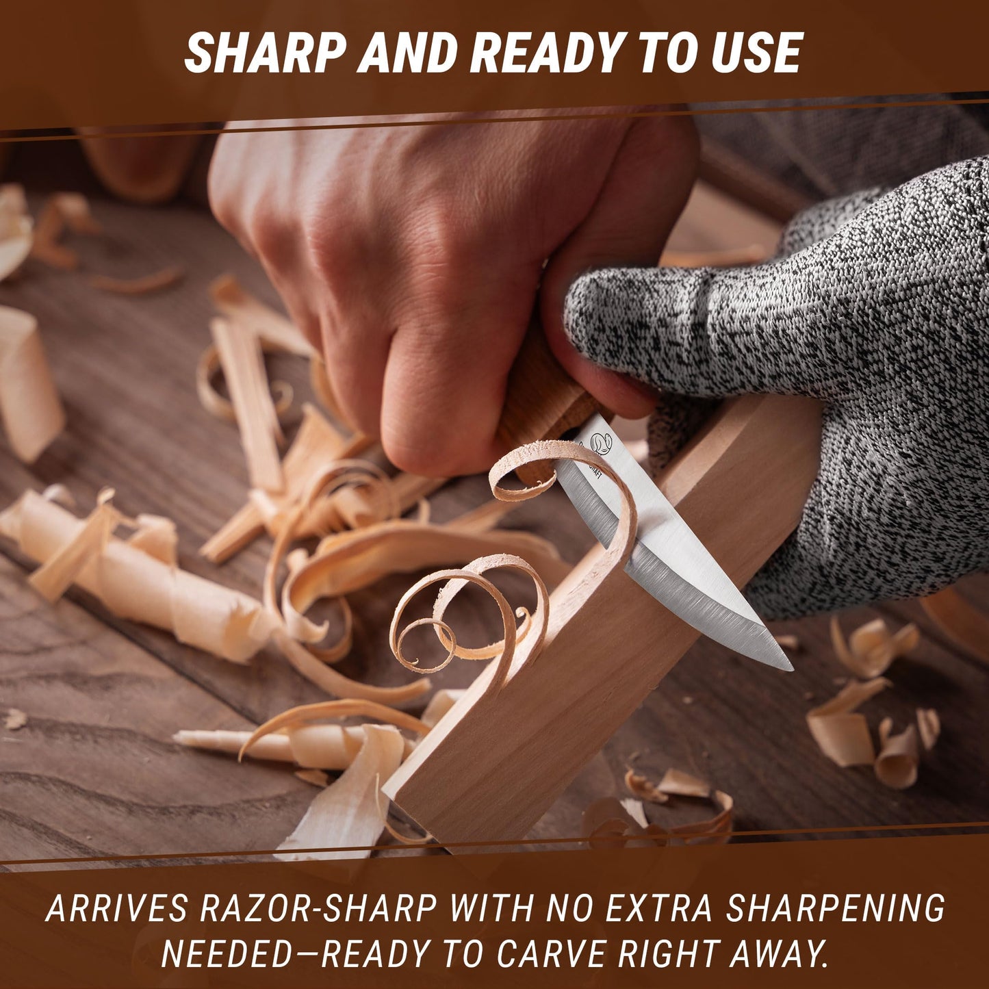 BeaverCraft Wood Carving Knife C4 3.14" Whittling Sloyd Knife for Roughing - Spoon Carving Tools for Beginner to Pro Carver - Whittling Knives for Woodworking