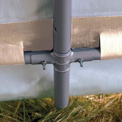 ShelterLogic 10' x 10' GrowIT Greenhouse-in-a-Box Easy Flow Peak Roof Style Easy Access Outdoor Grow House with Translucent Waterproof Cover