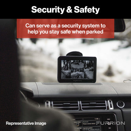 Furrion Vision S Wireless RV Backup Camera System with 4.3-Inch Monitor, 1 Rear Sharkfin, Infrared Night Vision, Wide-Angle View, Hi-Res, IP65 Waterproof, Motion Detection, Microphone - FOS43TASF