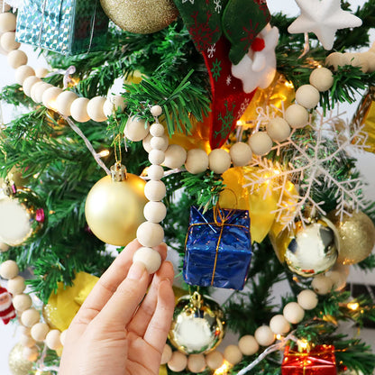 Round Wood Beads 20 mm Unfinished Spacer Beads Natural Craft Loose Beads for DIY Art Supplies Bracelet Hand-Made 100 Pack……