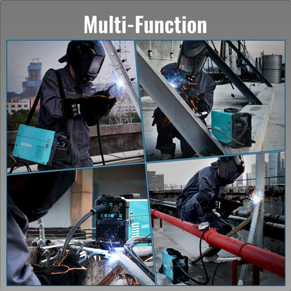 bestarc 145Amp MIG Welder, 110V 220V Flux Core MIG/Lift TIG/Stick 4 in 1 Welder Machine, Large LED Display Welding Machine, IGBT Inverter bestarc Welder MIG145 Gas Gasless Synergy MIG Welder