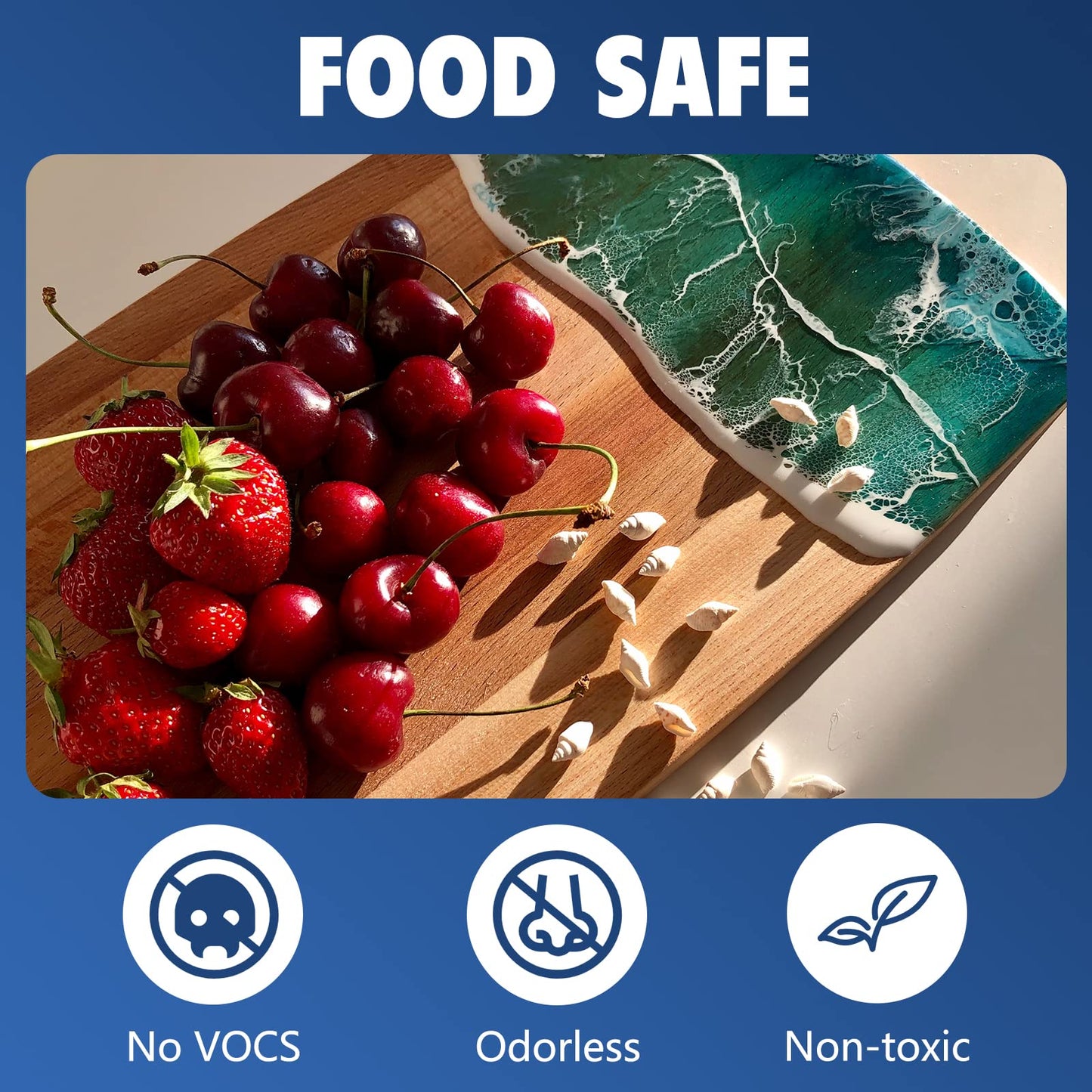 Deep Pour Epoxy Resin 1.5 Gallon, 2 to 4 Inch Depth Clear Epoxy Resin Kit with Mixer, Bubble Free, Low Odor 2:1 Casting Resin for Table Top, Countertop, River Table, Wood Filler, Bar Top