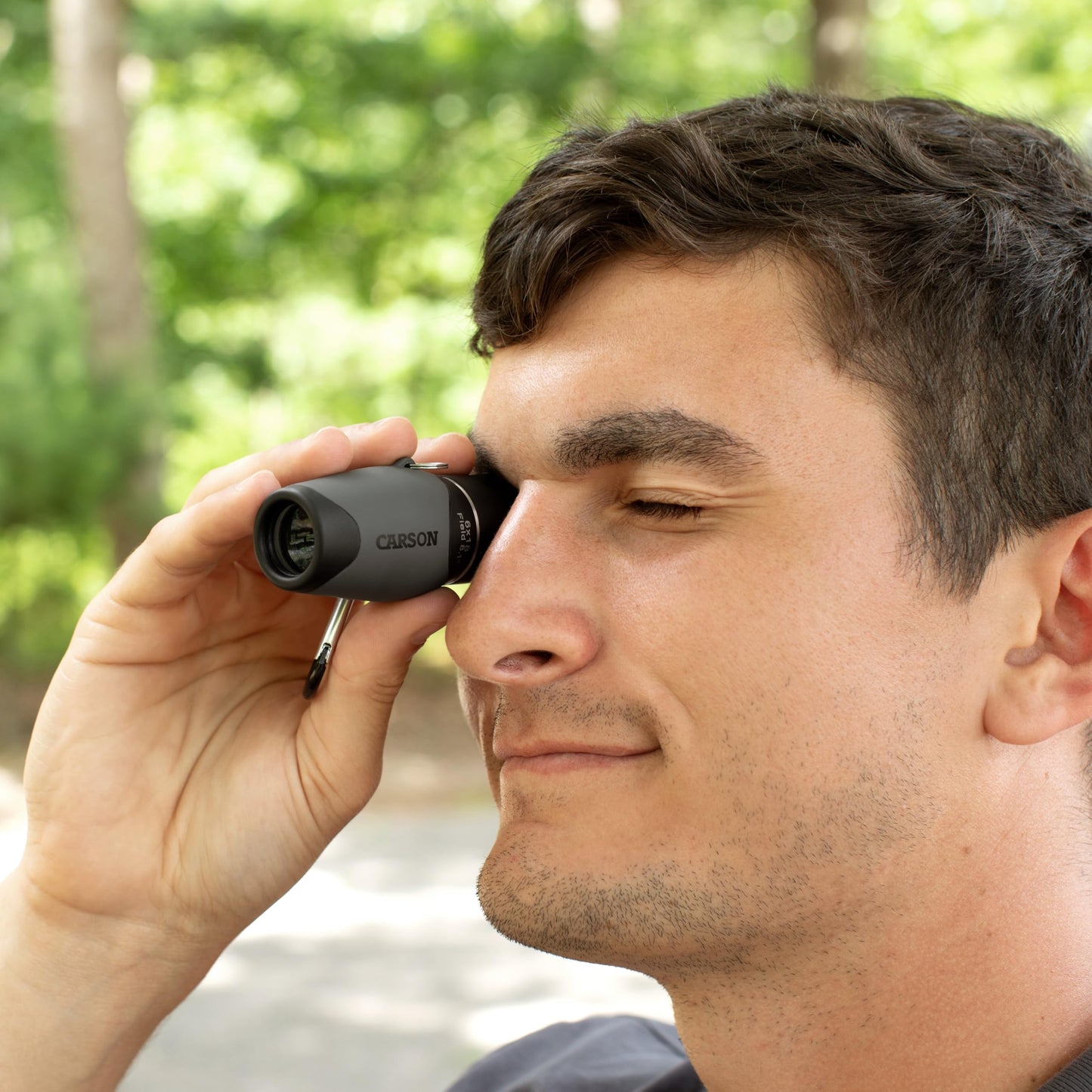 Carson MiniMight 6x18mm Pocket Monocular with Carabiner Clip (MM-618)