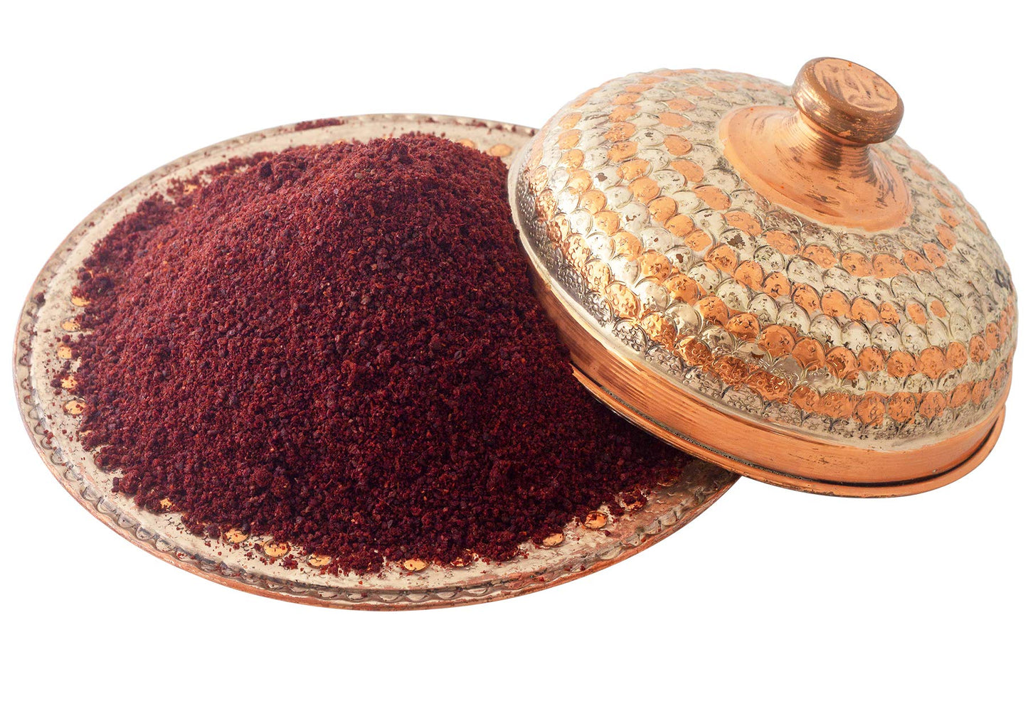 Cerez Pazari Sumac Spice Powder, Turkish Sumac Seasoning, Tangy Lemony Flavor, Middle Eastern And Mediterranean Spices, Gluten-Free, Easy To Use Flapper Spice Cap, 5.2 oz.