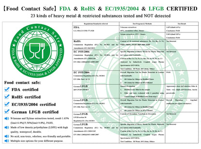 Clear Resealable Zipper Poly Bags - 300pcs, 5" x 7", Self-Lock Plastic Bags, Reclosable, 2 Mil A6 Cards Envelopes, Storage & Crafts, Candy Packaging (12 Sizes)