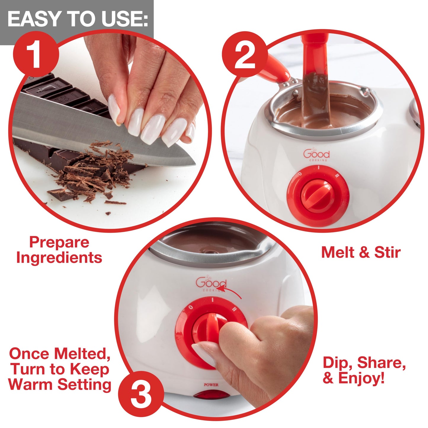 Dual Electric Chocolate Melting Pot Set- Halloween Candy Bar Making or Fondue Fountain Kit w/ 30 Bonus Accessories-Dip, Drizzle & Decorate Strawberries, Marshmallow, Snacks- Party Appetizers Desserts