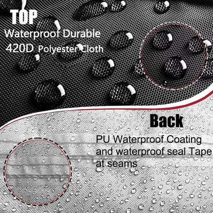 UTV Cover 2 Seater Waterproof Outdoor,Side by Side ATV Covers,Durable Anti-UV All Weather Protection, Compatible with Polaris Ranger RZR Can-am Defender Yamaha Honda Pioneer,115" Lx59 Wx74.8 H