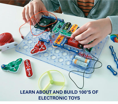 Snap Circuits Light Electronics Exploration Kit | Over 175 Exciting STEM Projects | Full Color Project Manual | 55+ Snap Circuits Parts | STEM Educational Toys for Kids 8+
