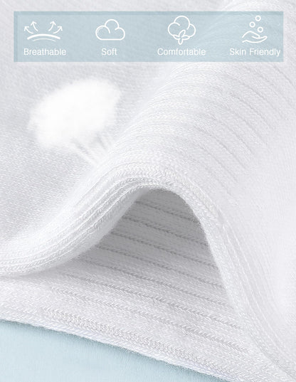 Airacker Athletic Socks Sport Running Calf Socks Performance Cushioned Breathable Crew Socks for Men Women(6 Pairs)