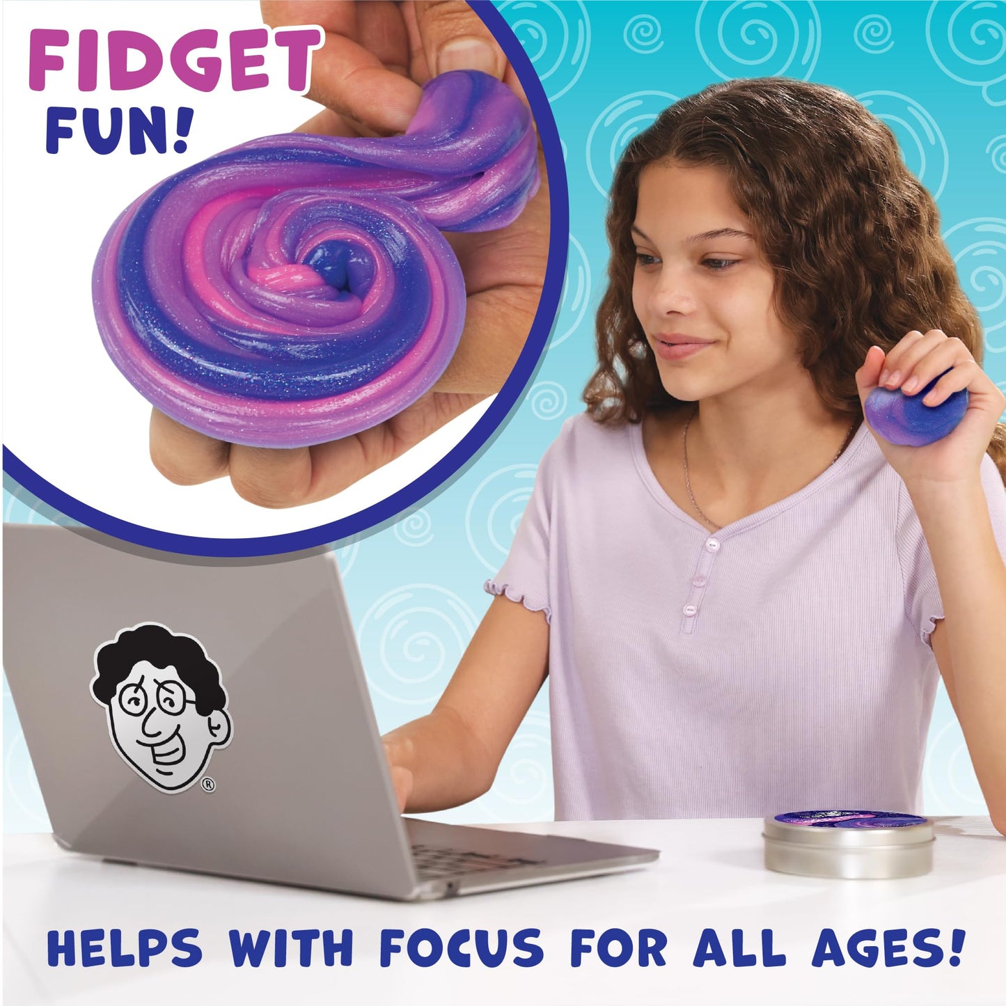 Crazy Aaron's Thinking Putty - Intergalactic - Triple Color Changing Putty for Kids and Adults in a 4" Tin - Creative and Endless Fun, Stress Relief Therapy Toys, Never Dries Out - Made in USA