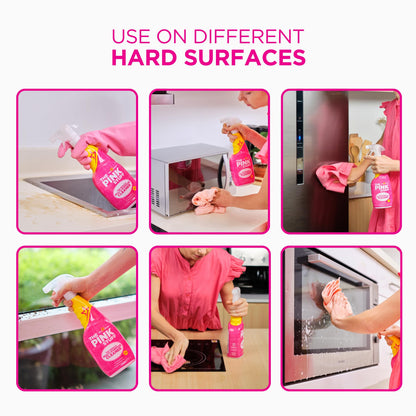 Stardrops The Pink Stuff Miracle Multi-Purpose Cleaner – Removes Grease, Grime, and Stains on Kitchens, Bathrooms, Floors, and More, 25 fl Oz