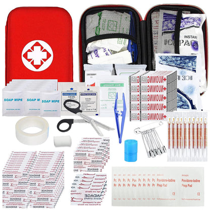 Car First Aid Kits 275Pcs Survival Gear Home Travel Size Small Emergency Kit Tactical Hiking EVA Camping Essentials Backpack Sports Office Boat Urgent Accident