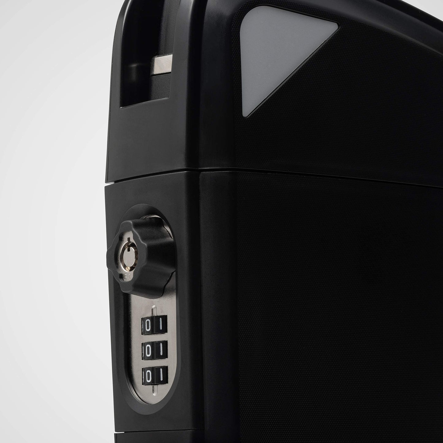 SAFEGO Portable Indoor/Outdoor Lock Box Safe with Key and Combination Access (Compact, Black)