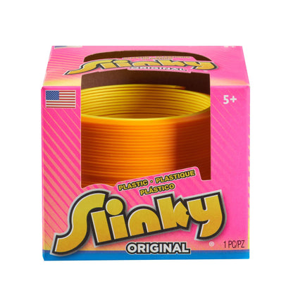 Slinky the Original Walking Spring Toy, Plastic Slinky 3-Pack, Multi-color Neon Spring Toys, Kids Toys for Ages 5 Up by Just Play