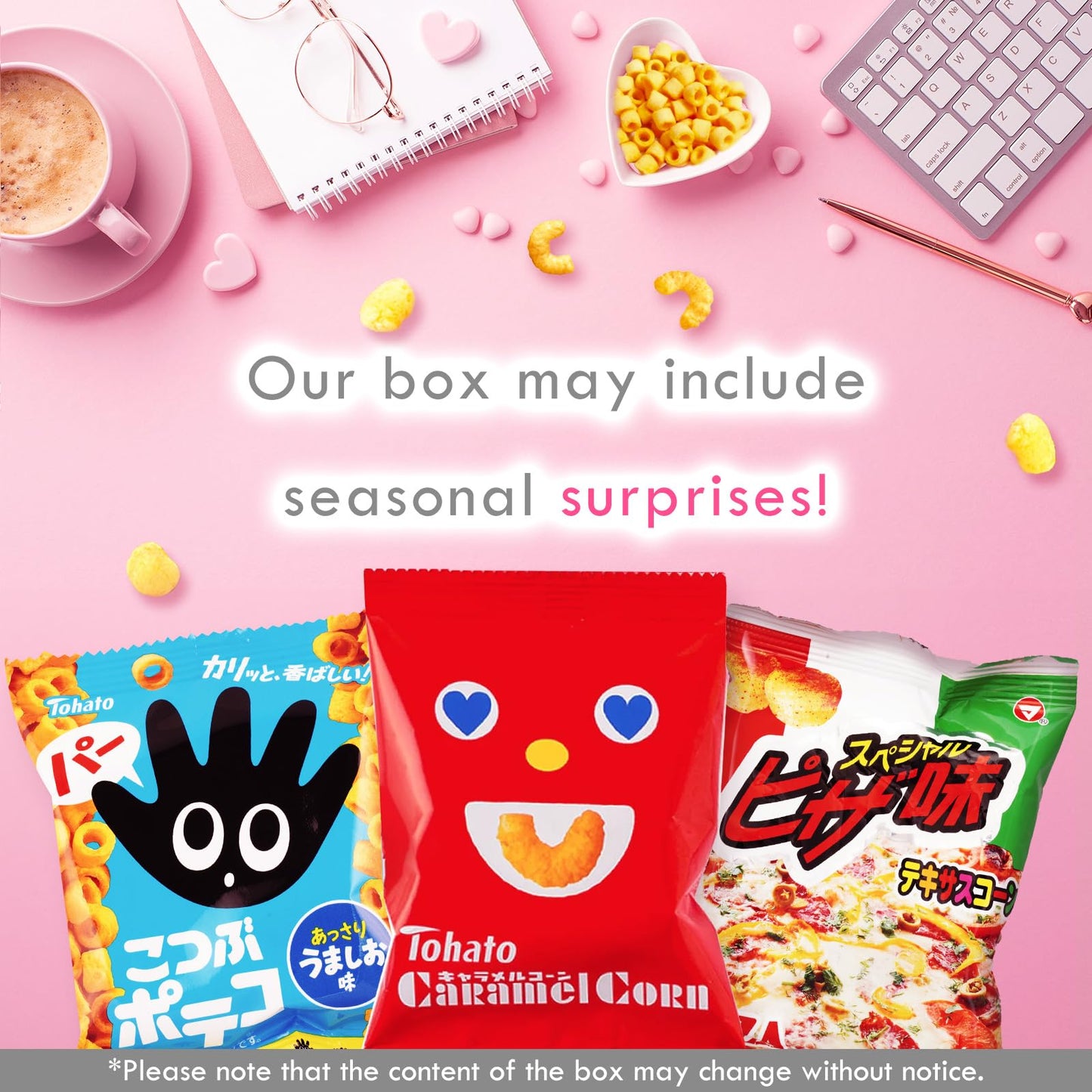 SHOGUN CANDY, 40Pcs Japanese Snacks and Japanese Candy, Popin Cookin Japanese Snack Box, Kawaii Dagashi Box, (HIME(Gluten free))