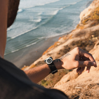 Sun Company GoCompass - Micro Orienteering Wrist Compass | Watch Band or Paracord Bracelet Compasses with Rotating Bezel