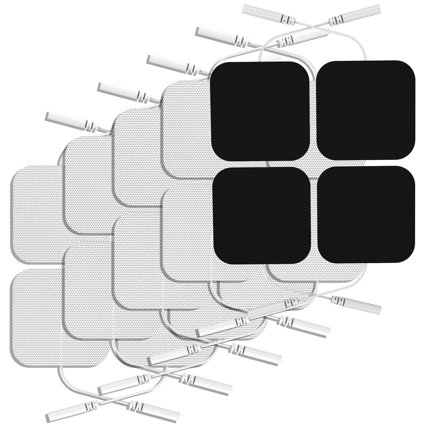 TENS Unit Replacement Pads, NURSAL Reusable TENS Electrode Pads 2x2 20pcs with Upgraded Self-Stick Performance for Electrotherapy, Compatible with AUVON TENS, TENS 7000