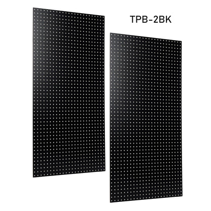 Triton Products High Density Fiberboards - Set of 2 Pegboard Wall Panels for Garage Storage and Organization, 24" x 48" (Black)