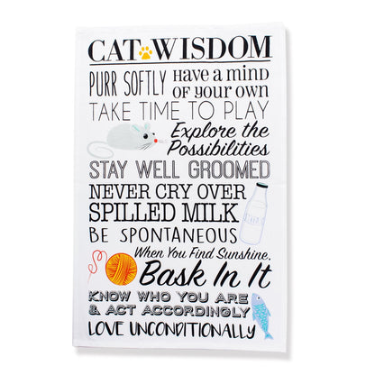 DII Everyday Pets Kitchen Collection Absorbent Dishtowel Set, 18x28, Cat Print, 3 Count
