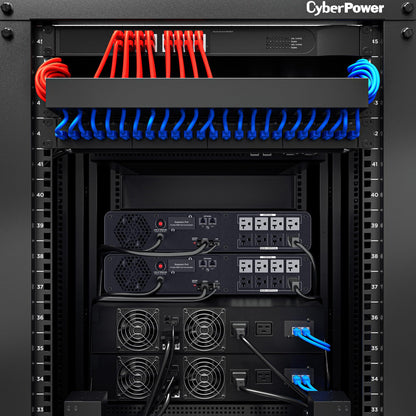 CyberPower CP2000PFCRM2U PFC Sinewave UPS Battery Backup and Surge Protector, 2000VA/1200W, 8 Outlets, AVR, Short Depth 2U Rackmount; UL Certified