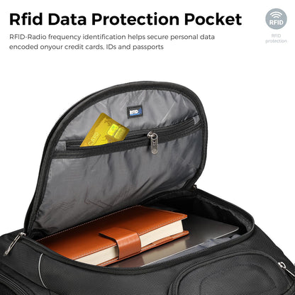 Swissdigital Design TSA Business Laptop Backpack For Men,Travel Backpack With USB Charging Port,College Tech Backpacks With RFID Pockets Presents For Men Fits 15.6 Inch Computer | TERABYTE