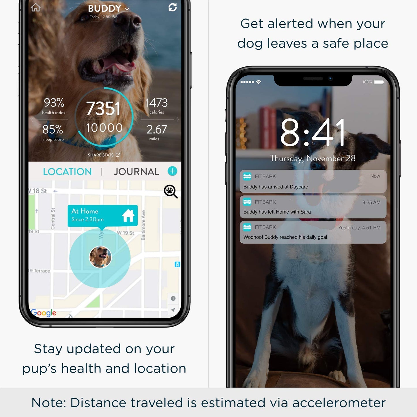 FitBark GPS Dog Tracker 1st Gen (2019) Previous Generation Black