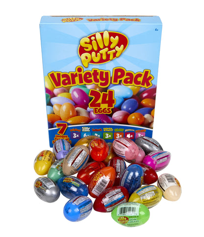 Crayola Silly Putty Bulk Variety Pack (24ct), Fidget Toys for Kids & Adults, Treasure Box Toys for Classrooms, Goodie Bag Stuffers, Back to School Gifts [Amazon Exclusive]