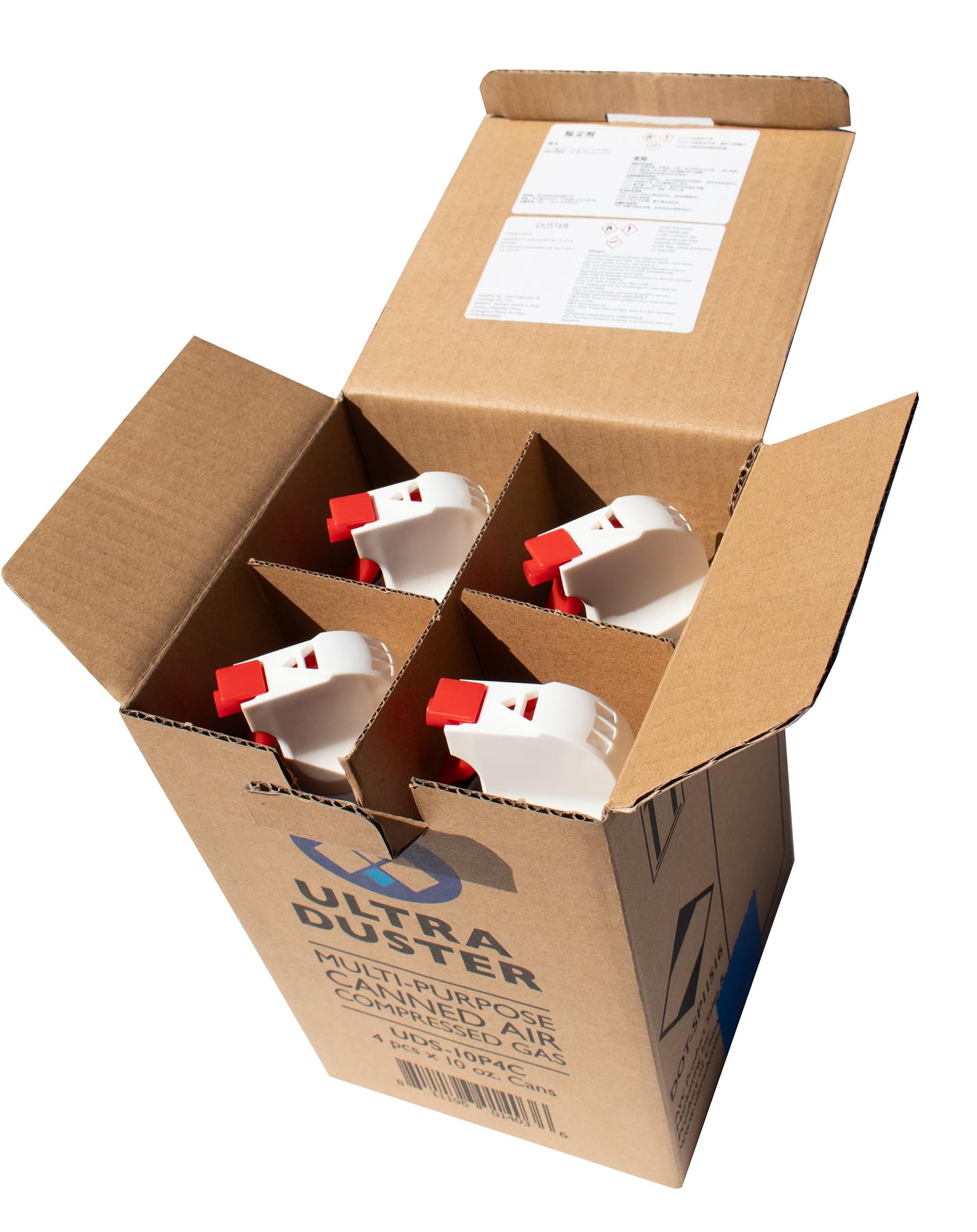 Ultra Duster Canned Air Industrial Strength 10oz 4 Pack Y