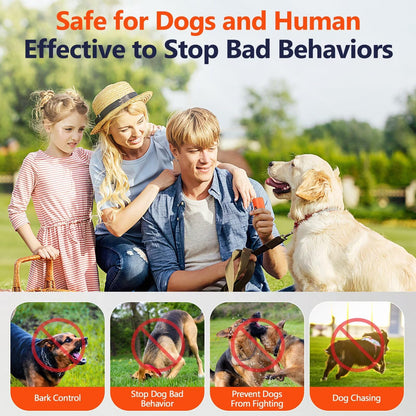 Ultrasonic Dog Bark Deterrent Device, Anti-Barking Control Device with LCD Screen & 3 Modes, Dog Training Tools to Stop Bad Behaviors, Safe Trainer Up to 35ft for Indoor Outdoor Use-01